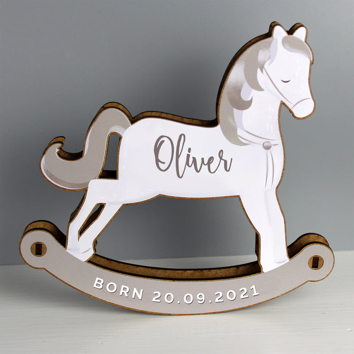 Personalised Make Your Own Rocking Horse 3D Decoration Kit - part of the Gifts Finder Personalised Christmas Decorations collection