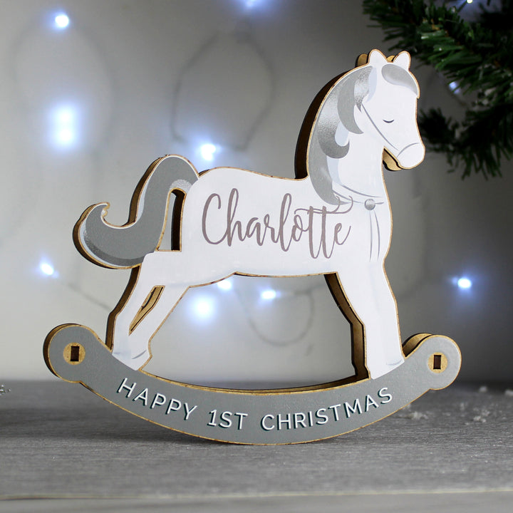 Personalised Make Your Own Rocking Horse 3D Decoration Kit - part of the Gifts Finder Personalised Christmas Decorations collection