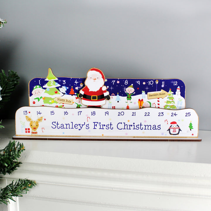 Buy Personalised Make Your Own Santa Christmas Advent Countdown Kit at www.giftsfinder.co.uk