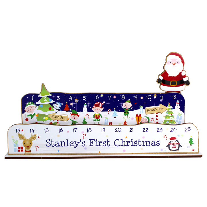 Buy Personalised Make Your Own Santa Christmas Advent Countdown Kit at www.giftsfinder.co.uk