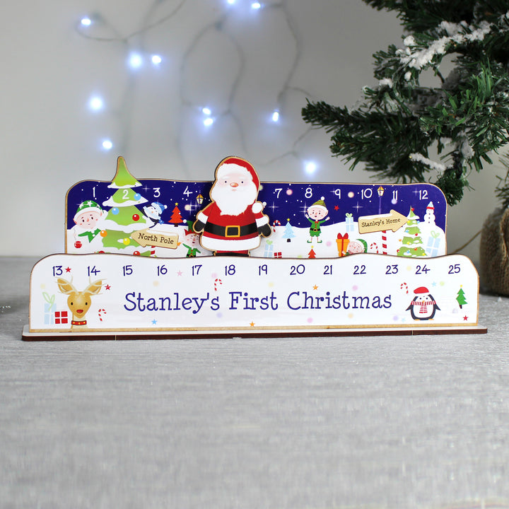 Buy Personalised Make Your Own Santa Christmas Advent Countdown Kit at www.giftsfinder.co.uk