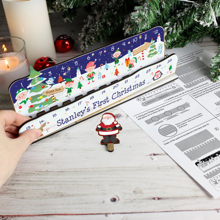 Buy Personalised Make Your Own Santa Christmas Advent Countdown Kit at www.giftsfinder.co.uk