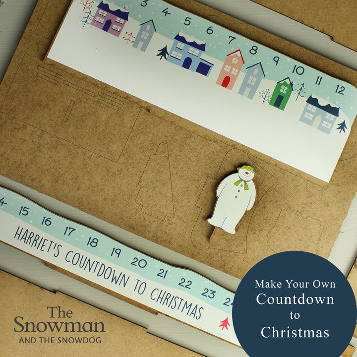 Buy Personalised Make Your Own The Snowman Christmas Advent Countdown Kit at www.giftsfinder.co.uk