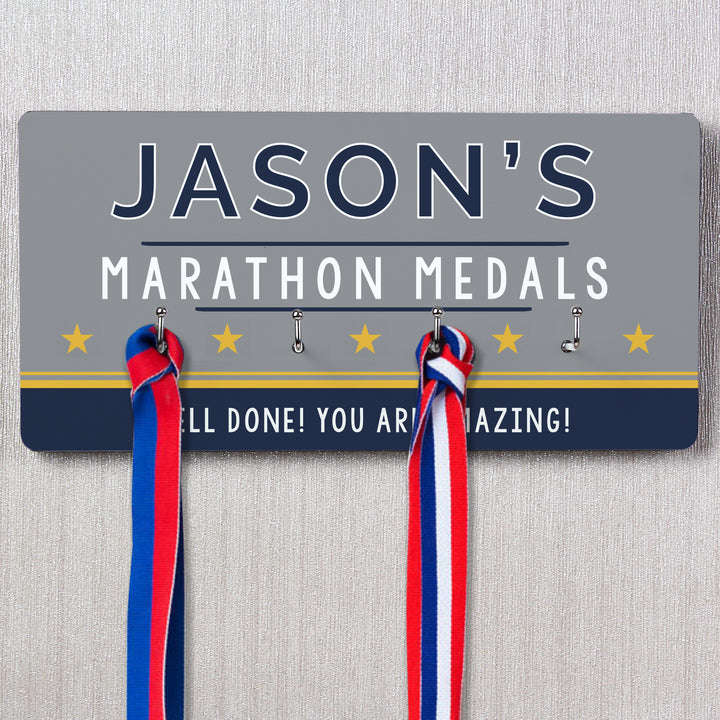 Buy Personalised Achievement Medal Hooks available now at www.giftsfinder.co.uk