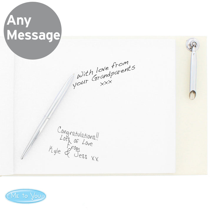 Buy Personalised Religious Cross Hardback Guest Book & Pen at www.giftsfinder.co.uk