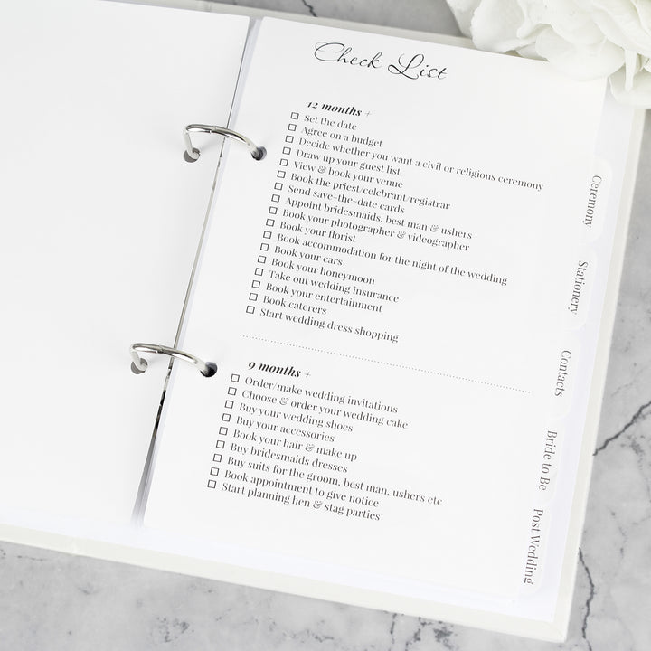 Personalised Our Greatest Adventure Wedding Planner - part of the Gifts Finder Personalised Wedding Planners collection