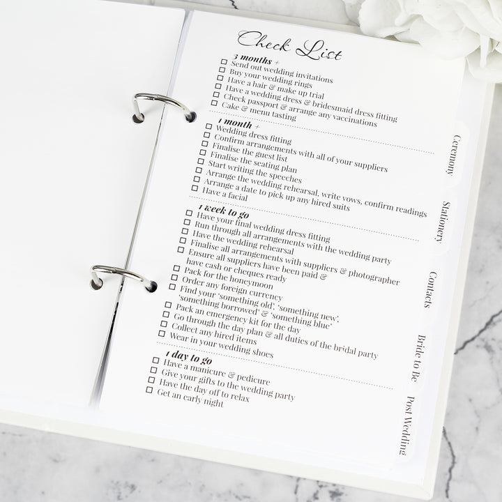 Personalised Our Greatest Adventure Wedding Planner - part of the Gifts Finder Personalised Wedding Planners collection