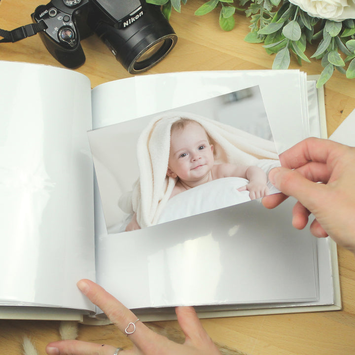 Buy Personalised Baby Bunny Square Photo Album available now at www.giftsfinder.co.uk