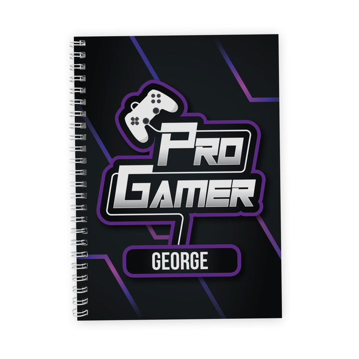 Buy Personalised Pro Gamer A5 Notebook at www.giftsfinder.co.uk