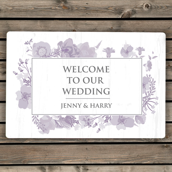 Buy Personalised Soft Watercolour Metal Sign at www.giftsfinder.co.uk