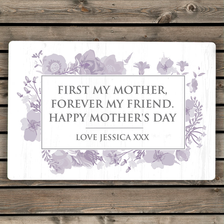 Buy Personalised Soft Watercolour Metal Sign at www.giftsfinder.co.uk