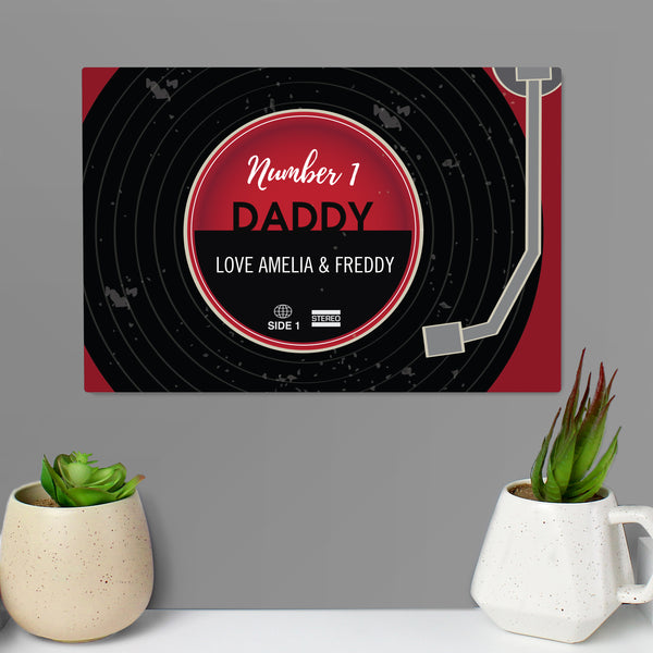 Buy Personalised Vintage Record Metal Sign at www.giftsfinder.co.uk