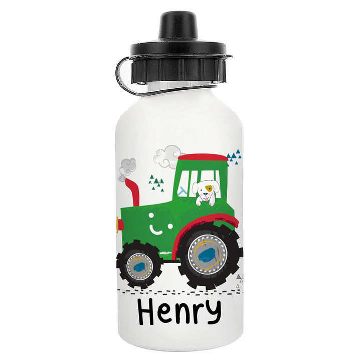 Personalised Tractor Drinks Bottle - part of the Gifts Finder Personalised Drinks Bottles collection