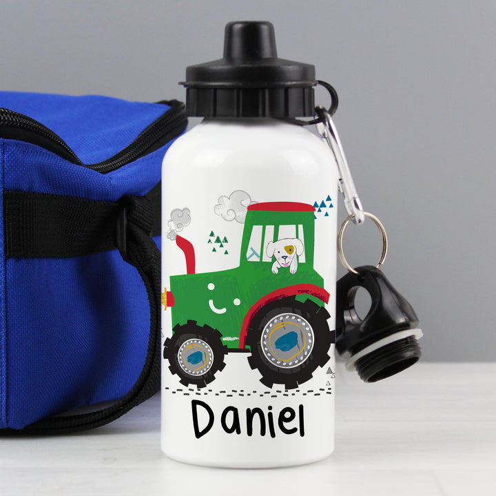 Personalised Tractor Drinks Bottle - part of the Gifts Finder Personalised Drinks Bottles collection