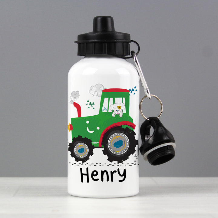 Personalised Tractor Drinks Bottle - part of the Gifts Finder Personalised Drinks Bottles collection