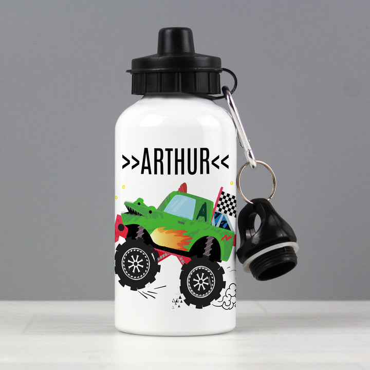 Buy Personalised Monster Truck Drinks Bottle at www.giftsfinder.co.uk