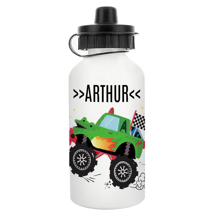 Buy Personalised Monster Truck Drinks Bottle at www.giftsfinder.co.uk