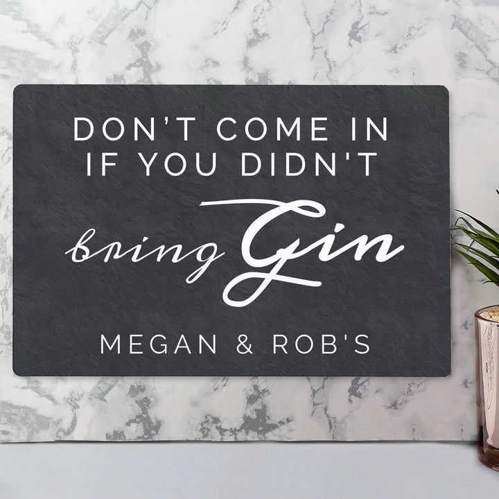 Buy Personalised Gin Metal Sign at www.giftsfinder.co.uk