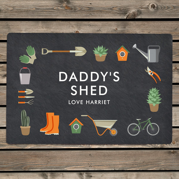 Personalised Gardening Metal Sign - part of the Personalised House Signs & Plaques collection