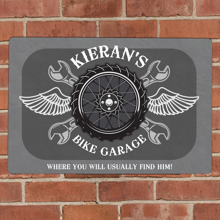 Buy Personalised Garage Metal Sign at www.giftsfinder.co.uk