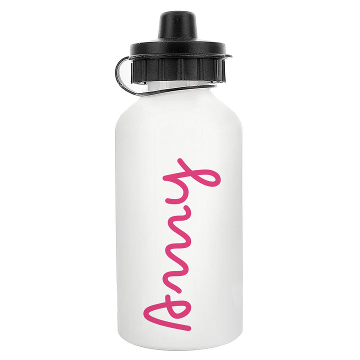 Personalised Pink Name Island Drinks Bottle - part of the Gifts Finder Personalised Drinks Bottles collection