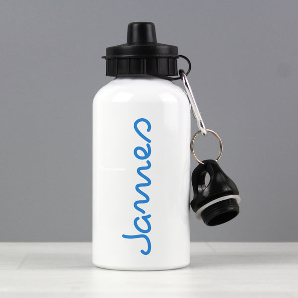 Buy Personalised Blue Name Drinks Bottle available now at www.giftsfinder.co.uk