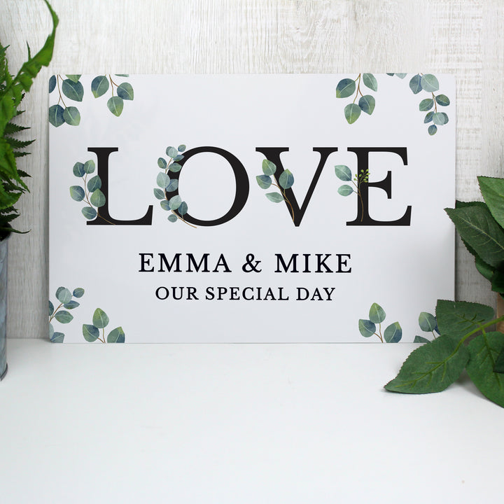 Buy Personalised Botanical Metal Sign available now at www.giftsfinder.co.uk