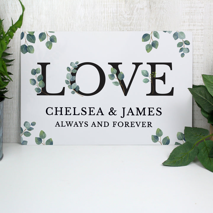 Buy Personalised Botanical Metal Sign available now at www.giftsfinder.co.uk