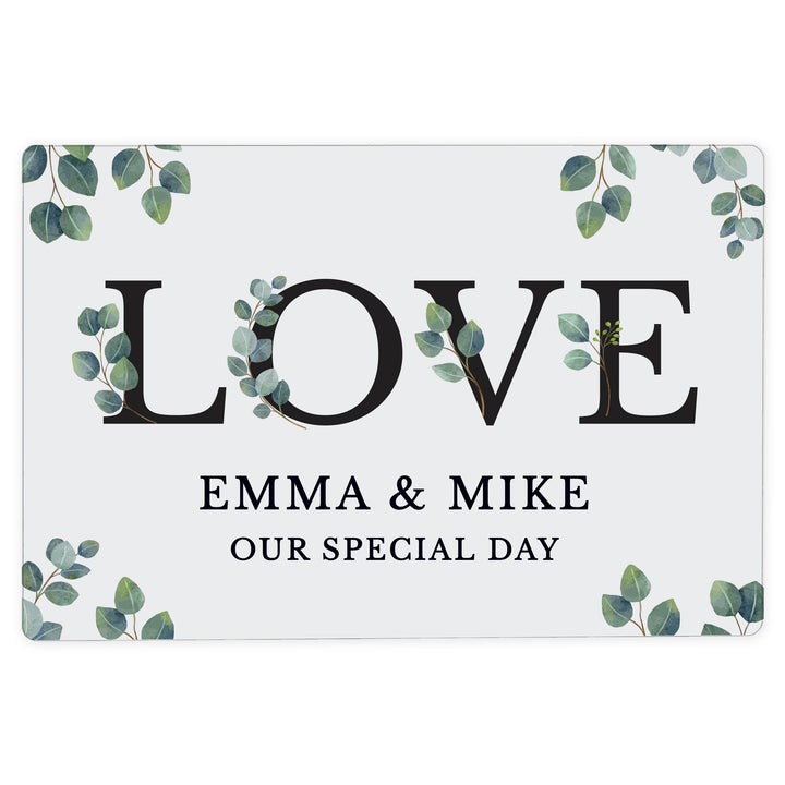 Buy Personalised Botanical Metal Sign available now at www.giftsfinder.co.uk