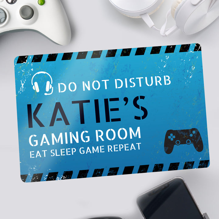 Buy Personalised Gamer Do Not Disturb Metal Sign available now at www.giftsfinder.co.uk