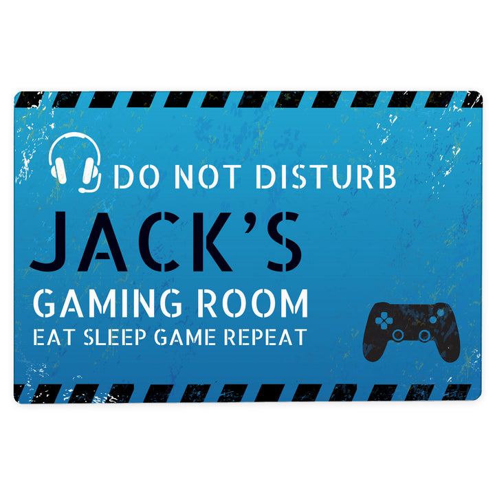 Buy Personalised Gamer Do Not Disturb Metal Sign available now at www.giftsfinder.co.uk