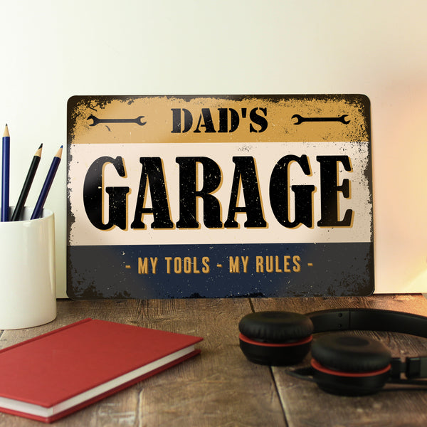 Personalised Garage Metal Sign - part of the Personalised House Signs & Plaques collection