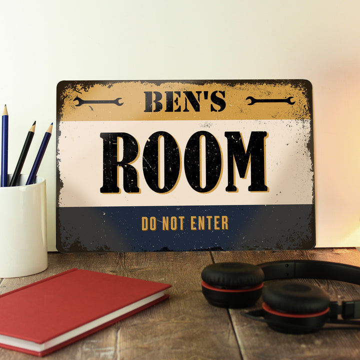 Buy Personalised Garage Metal Sign - Father's Day gift available now at www.giftsfinder.co.uk