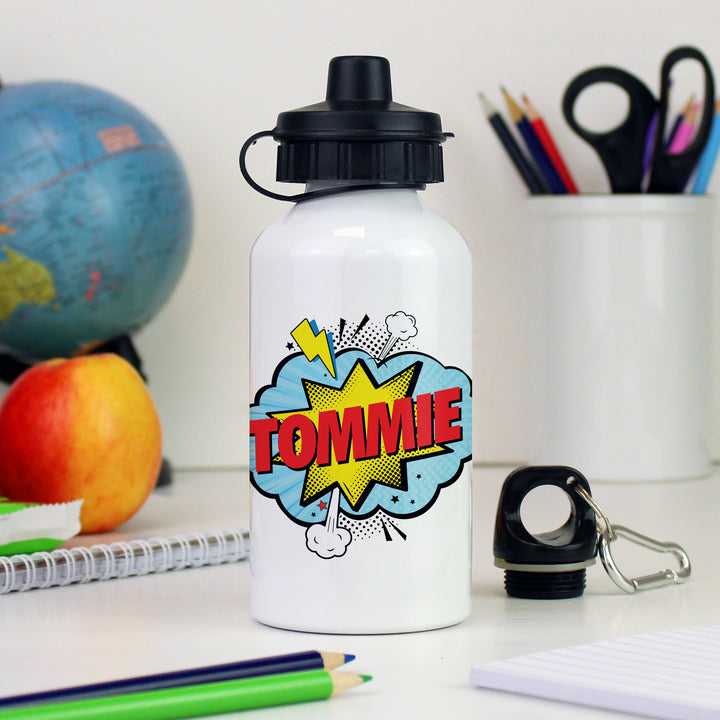 Personalised Superhero Drinks Bottle in gift category Personalised Drinks Bottles