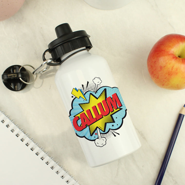 Personalised Superhero Drinks Bottle in gift category Personalised Drinks Bottles