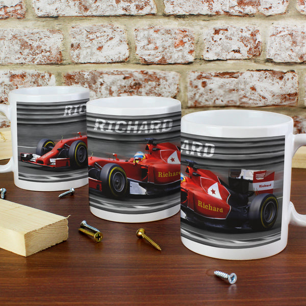 Buy Personalised Formula 1 Mug available now at www.giftsfinder.co.uk