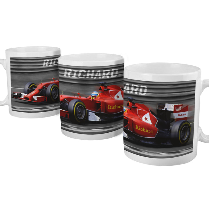 Personalised Formula 1 Mug - part of the Gifts Finder Personalised Mugs collection