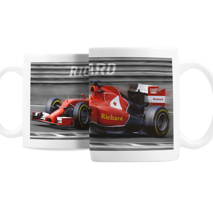 Personalised Formula 1 Mug - part of the Gifts Finder Personalised Mugs collection