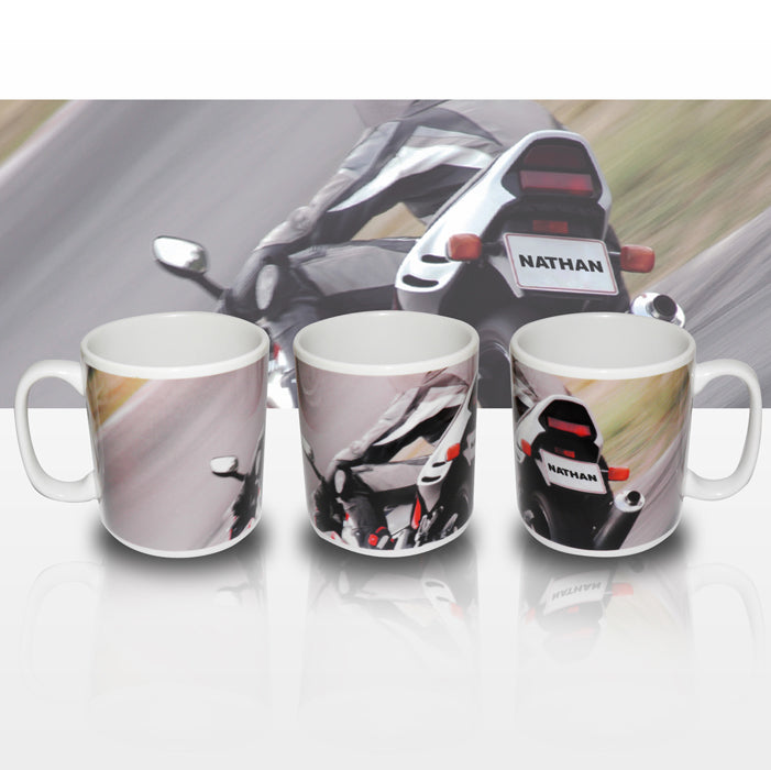 Buy Personalised Motorbike Mug available now at www.giftsfinder.co.uk