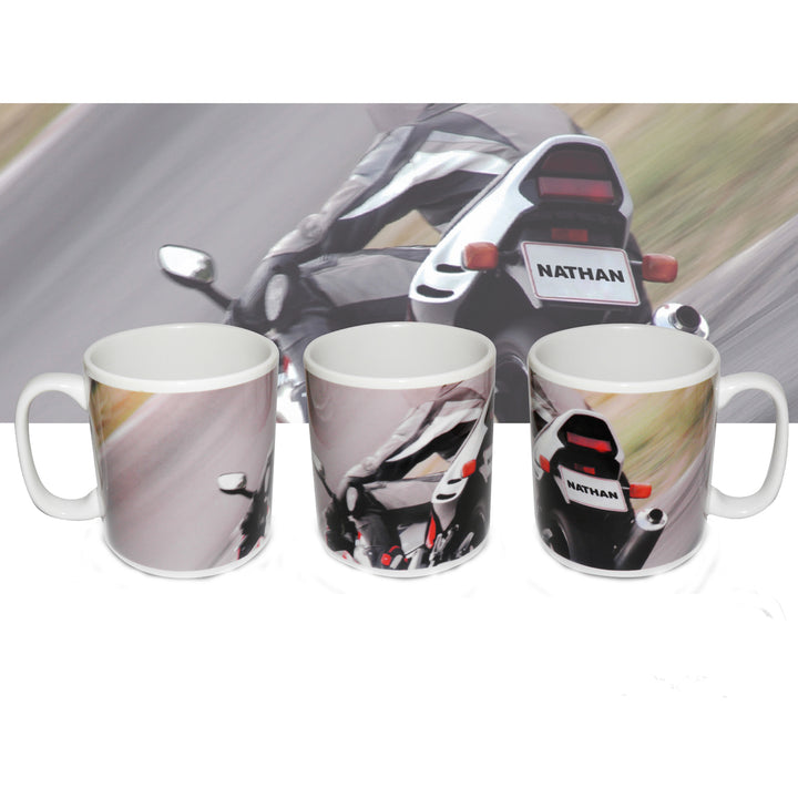 Buy Personalised Motorbike Mug available now at www.giftsfinder.co.uk