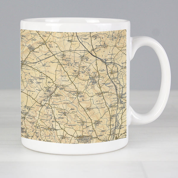 Buy Personalised 1896 - 1904 Revised New Map Mug available now at www.giftsfinder.co.uk