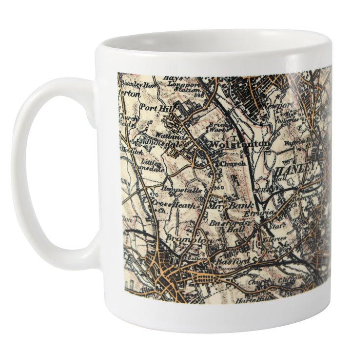 Personalised 1896 - 1904 Revised New Map Mug - part of the Gifts Finder Personalised Mugs collection