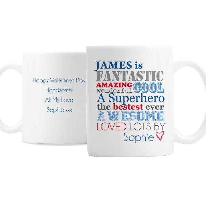 Personalised He Is.. Mug - part of the Gifts Finder Personalised Mugs collection