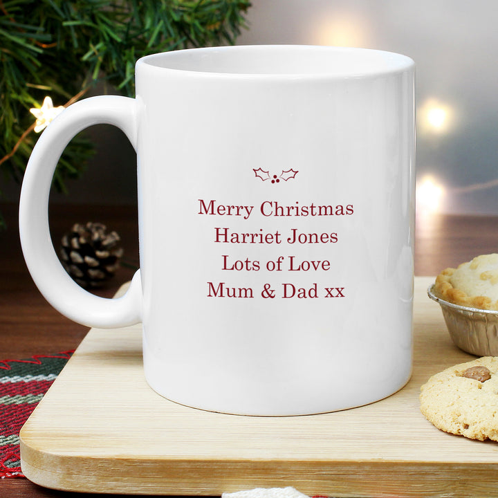 Buy Personalised Merry Little Christmas Mug available now at www.giftsfinder.co.uk