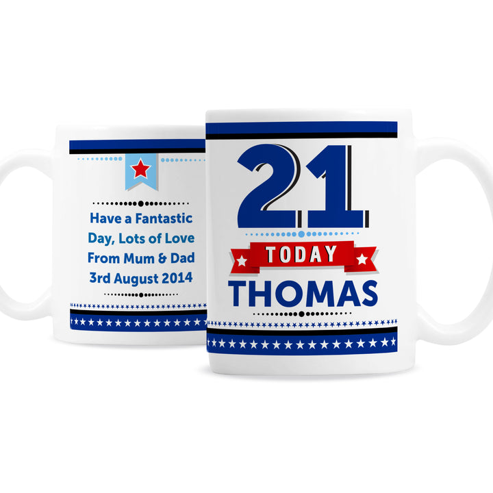 Buy Personalised Birthday Star Mug available now at www.giftsfinder.co.uk