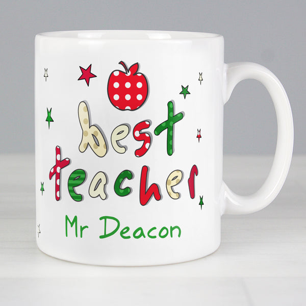 Personalised Teacher Mug in gift category Personalised Teacher Gifts