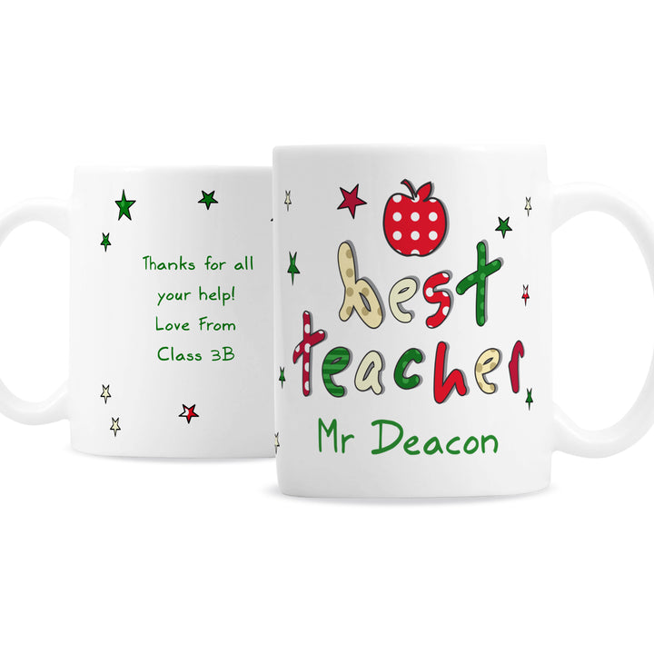 Personalised Teacher Mug - part of the Gifts Finder Personalised Teacher Gifts collection