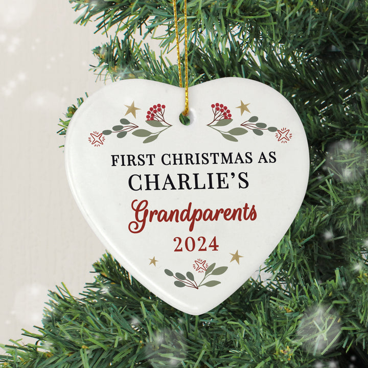 Buy Personalised First Christmas As Christmas Tree Decoration available now at www.giftsfinder.co.uk