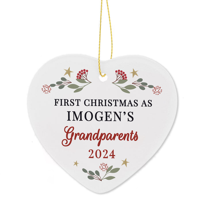 Buy Personalised First Christmas As Christmas Tree Decoration available now at www.giftsfinder.co.uk