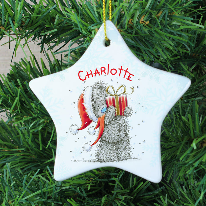 Personalised Me To You Star Christmas Decoration - part of the Gifts Finder Personalised Christmas Decorations collection